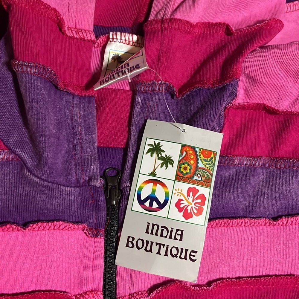 Nepal zip front hoodie NWT - Picture 4 of 4